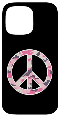 Peace-Zeichen, Camouflage, Rosa Hülle für iPhone 14 Pro Max Peace-Zeichen, Camouflage, Rosa Hülle für iPhone 14 Pro Max von es designs