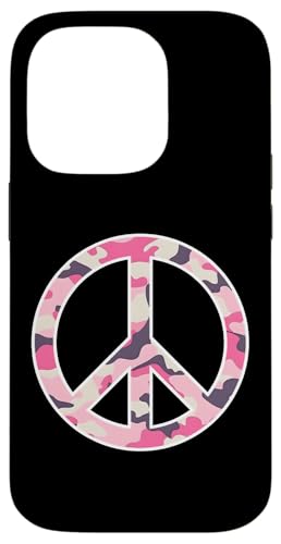 Peace-Zeichen, Camouflage, Rosa Hülle für iPhone 14 Pro Peace-Zeichen, Camouflage, Rosa Hülle für iPhone 14 Pro von es designs