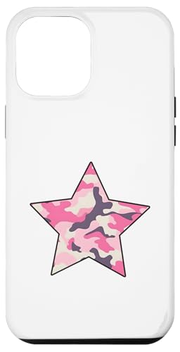 Pink Camo Star Black Umriss Hülle für iPhone 12 Pro Max Pink Camo Star Black Umriss Hülle für iPhone 12 Pro Max von es designs