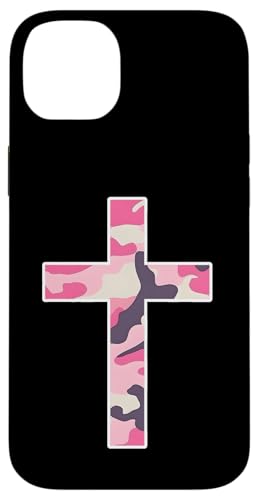 Rosa Camo-Kreuz Hülle für iPhone 14 Plus Rosa Camo-Kreuz Hülle für iPhone 14 Plus von es designs