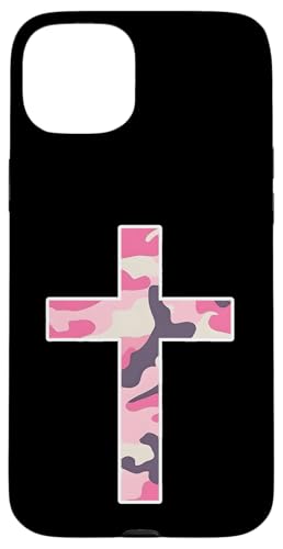 Rosa Camo-Kreuz Hülle für iPhone 15 Plus Rosa Camo-Kreuz Hülle für iPhone 15 Plus von es designs