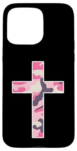 Rosa Camo-Kreuz Hülle für iPhone 15 Pro Max Rosa Camo-Kreuz Hülle für iPhone 15 Pro Max von es designs