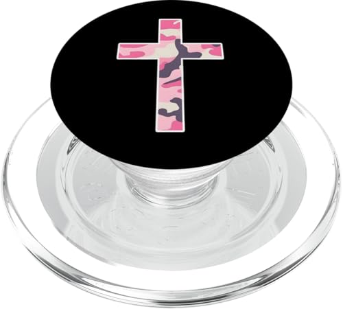Rosa Camo-Kreuz PopSockets PopGrip für MagSafe Rosa Camo-Kreuz PopSockets PopGrip für MagSafe von es designs