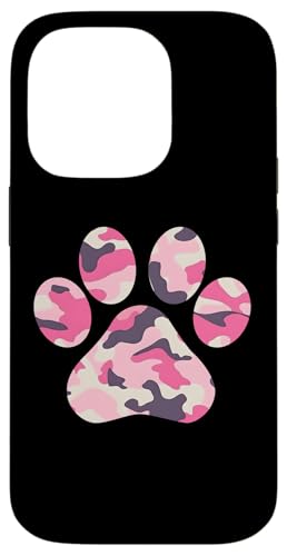 Rosa Camo Pfotenabdruck Hülle für iPhone 14 Pro Rosa Camo Pfotenabdruck Hülle für iPhone 14 Pro von es designs