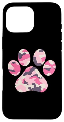 Rosa Camo Pfotenabdruck Hülle für iPhone 16 Pro Max Rosa Camo Pfotenabdruck Hülle für iPhone 16 Pro Max von es designs