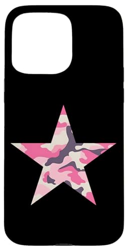 Rosafarbener Camo-Stern Hülle für iPhone 15 Pro Max Rosafarbener Camo-Stern Hülle für iPhone 15 Pro Max von es designs