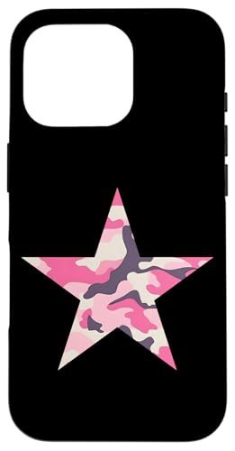 Rosafarbener Camo-Stern Hülle für iPhone 16 Pro Rosafarbener Camo-Stern Hülle für iPhone 16 Pro von es designs