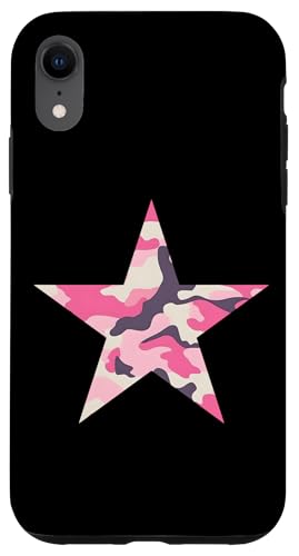Rosafarbener Camo-Stern Hülle für iPhone XR Rosafarbener Camo-Stern Hülle für iPhone XR von es designs
