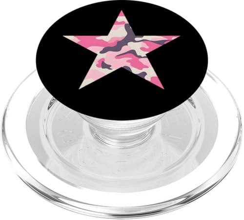 Rosafarbener Camo-Stern PopSockets PopGrip für MagSafe Rosafarbener Camo-Stern PopSockets PopGrip für MagSafe von es designs