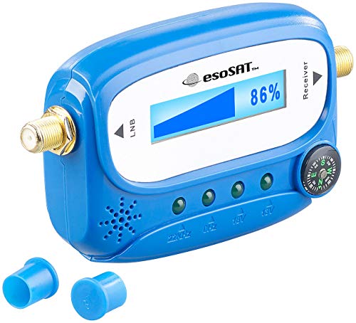 esoSAT Sat Finder: Digitaler Satelliten-Finder mit Kompass, LCD-Display und Tonsignal (Satellitenfinder, Satelittenfinder, Satellitenschüssel) von esoSAT