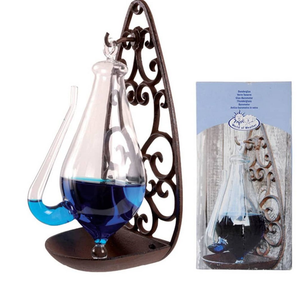 esschert design Glasbarometer mit Gusseisenhalterung 0,5 L TH31 Wetterstation esschert design Glasbarometer mit Gusseisenhalterung 0,5 L TH31 Wetterstation von esschert design