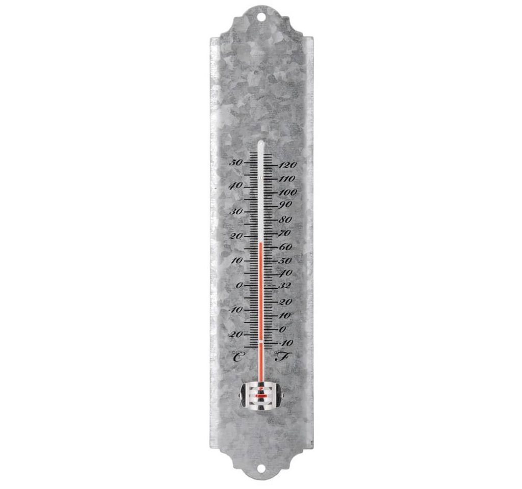 esschert design Wandthermometer Recyclingblech 30 cm OZ10 Wetterstation von esschert design
