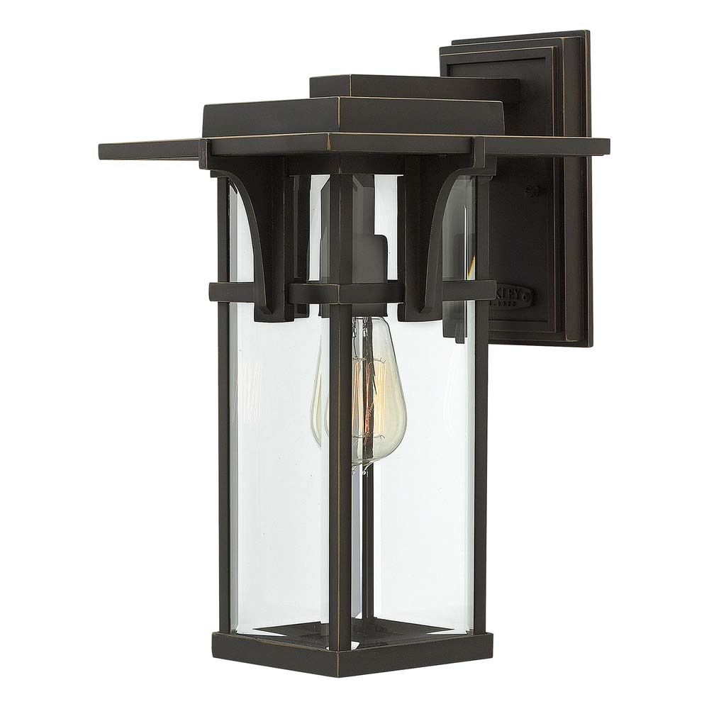 Außenleuchte, Wandlampe, ALU-Druckguss Glas, H 38,1 cm von etc-shop