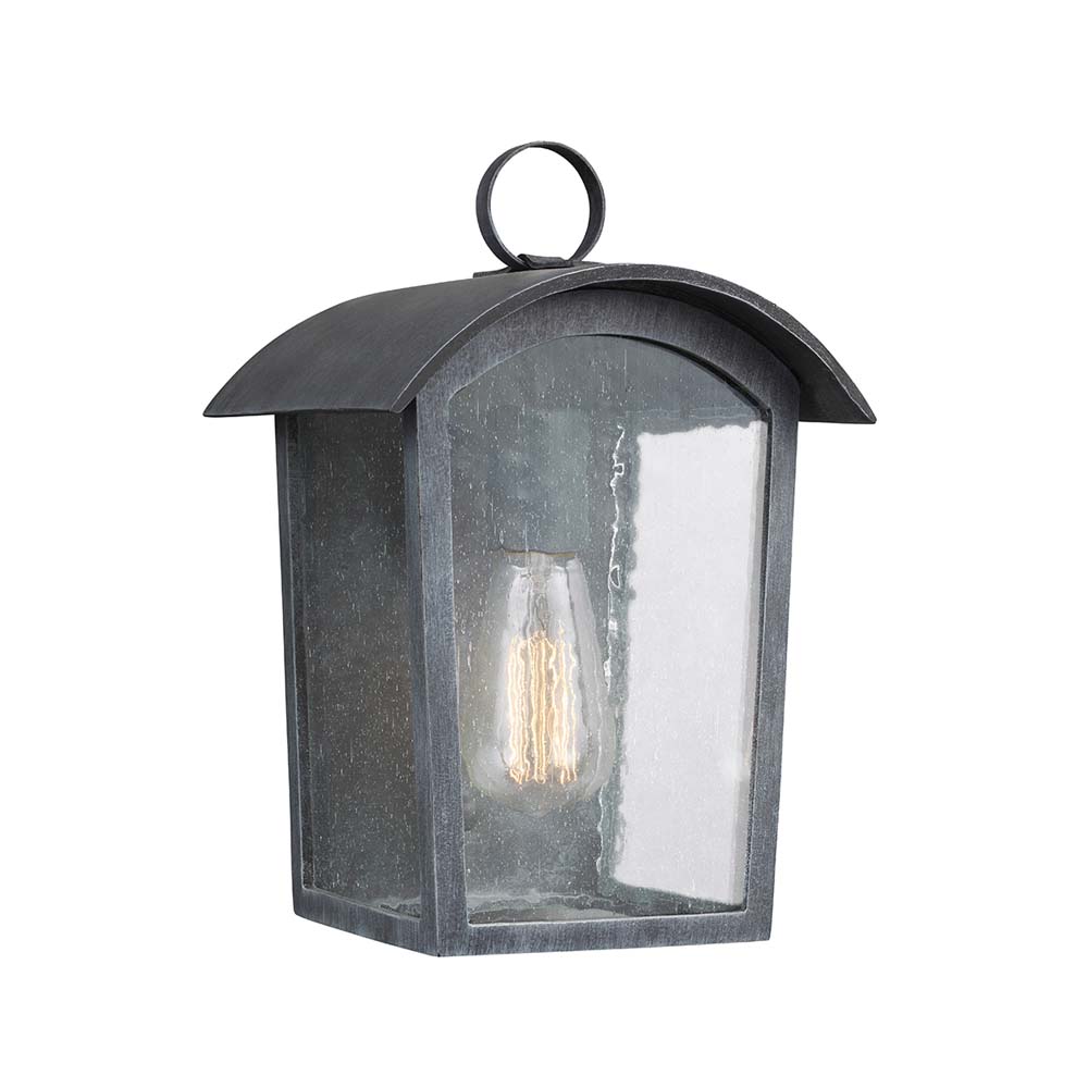 Außenleuchte, Wandlampe, Laterne, Schwarz, H 29,7 cm von etc-shop