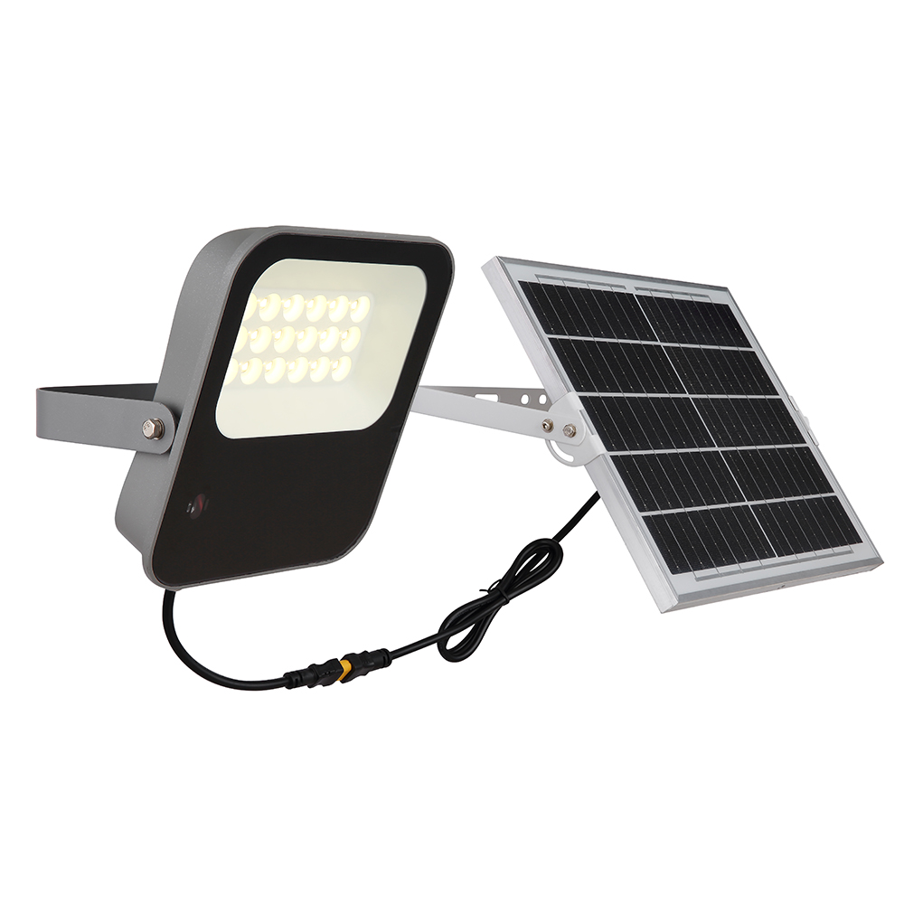 LED Außenleuchte, Solarlampe, Aluminium Glas, Dimmbar, Fernbedienung von etc-shop
