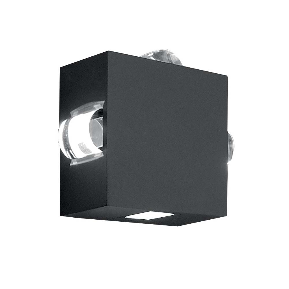LED Außenleuchte, Wandlampe, Alu-Druckguss, IP54, H 16,5 cm von etc-shop