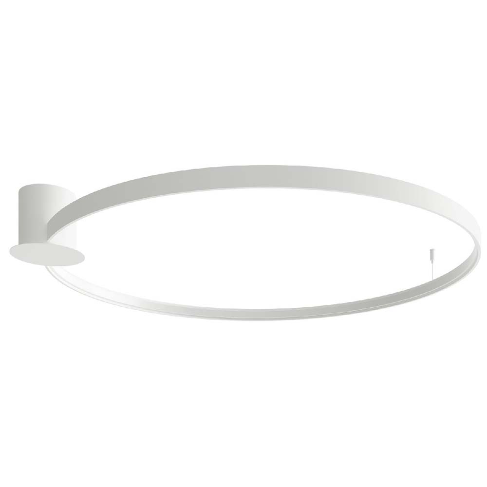 LED Deckenleuchte, Stahl weiß, Ring Design, L 110 cm von etc-shop