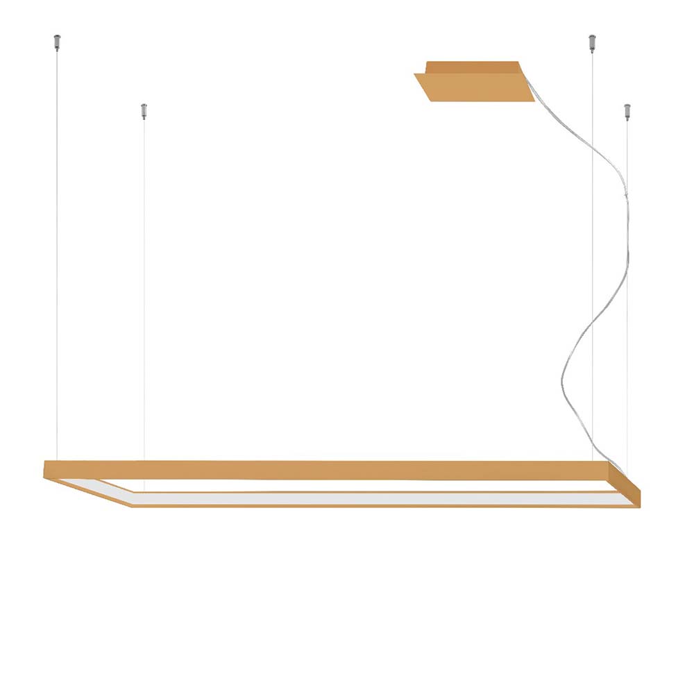 LED Hängeleuchte, Aluminium gold, L 130 cm von etc-shop