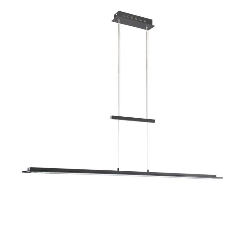 LED Pendelleuchte, schwarz, höhenverstellbar, H 150 cm von etc-shop