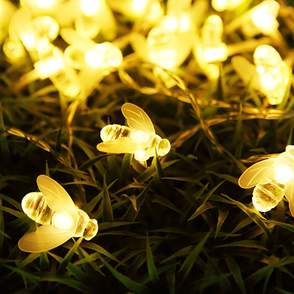 LED Solar-Lichterkette, Bienen, Erdspieß, L 580 cm von etc-shop