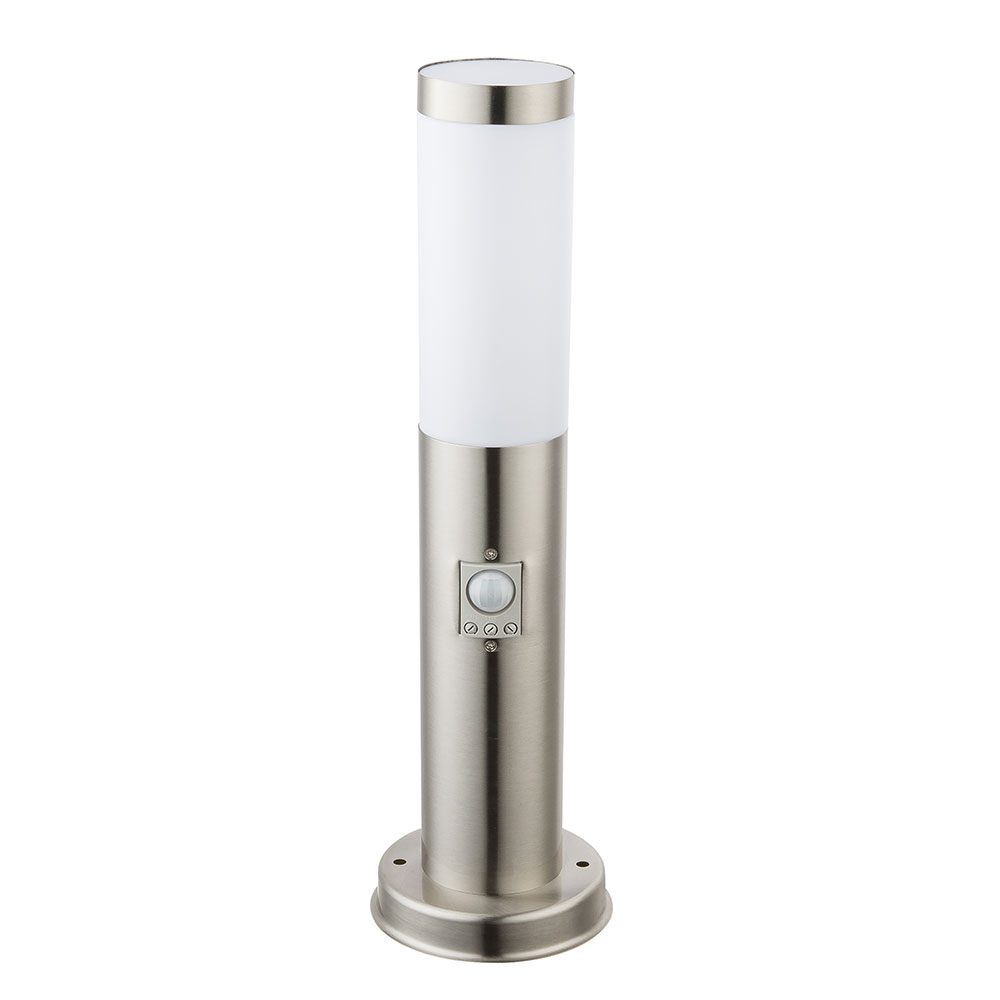 LED Stehlampe, Edelstahl silber, Bewegungsmelder H 45 cm von etc-shop