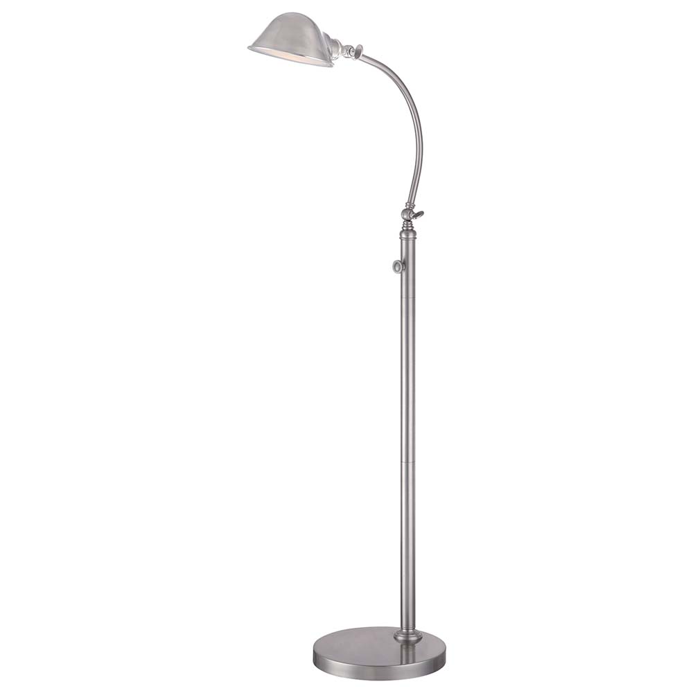 LED Stehlampe, Nickel, H 125 cm von etc-shop