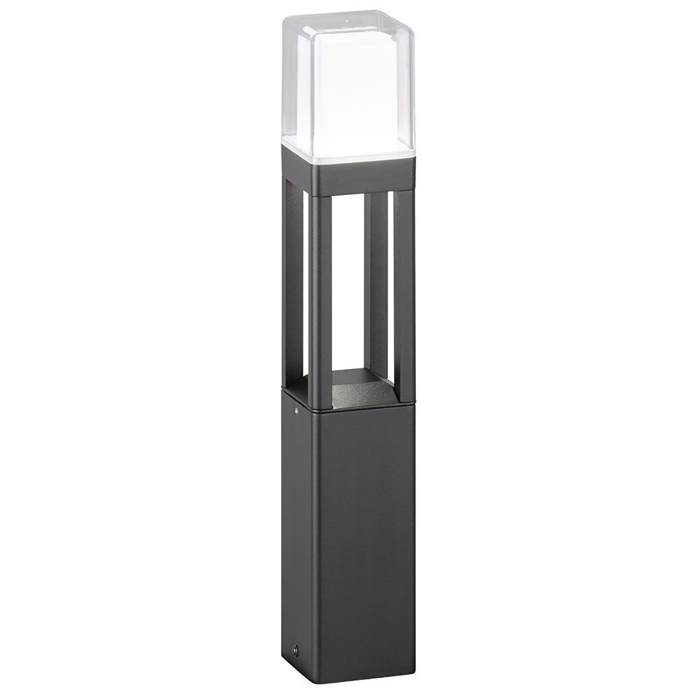 LED Stehleuchte, IP54, Metall, schwarz, klar, H 50cm von etc-shop