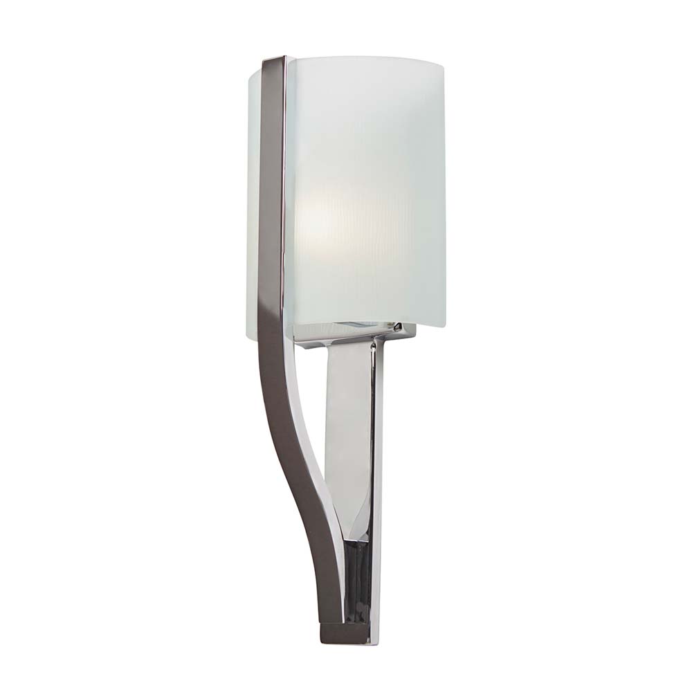 LED Wandleuchte, Aluminium chrom poliert, Glas H 43,2 cm von etc-shop