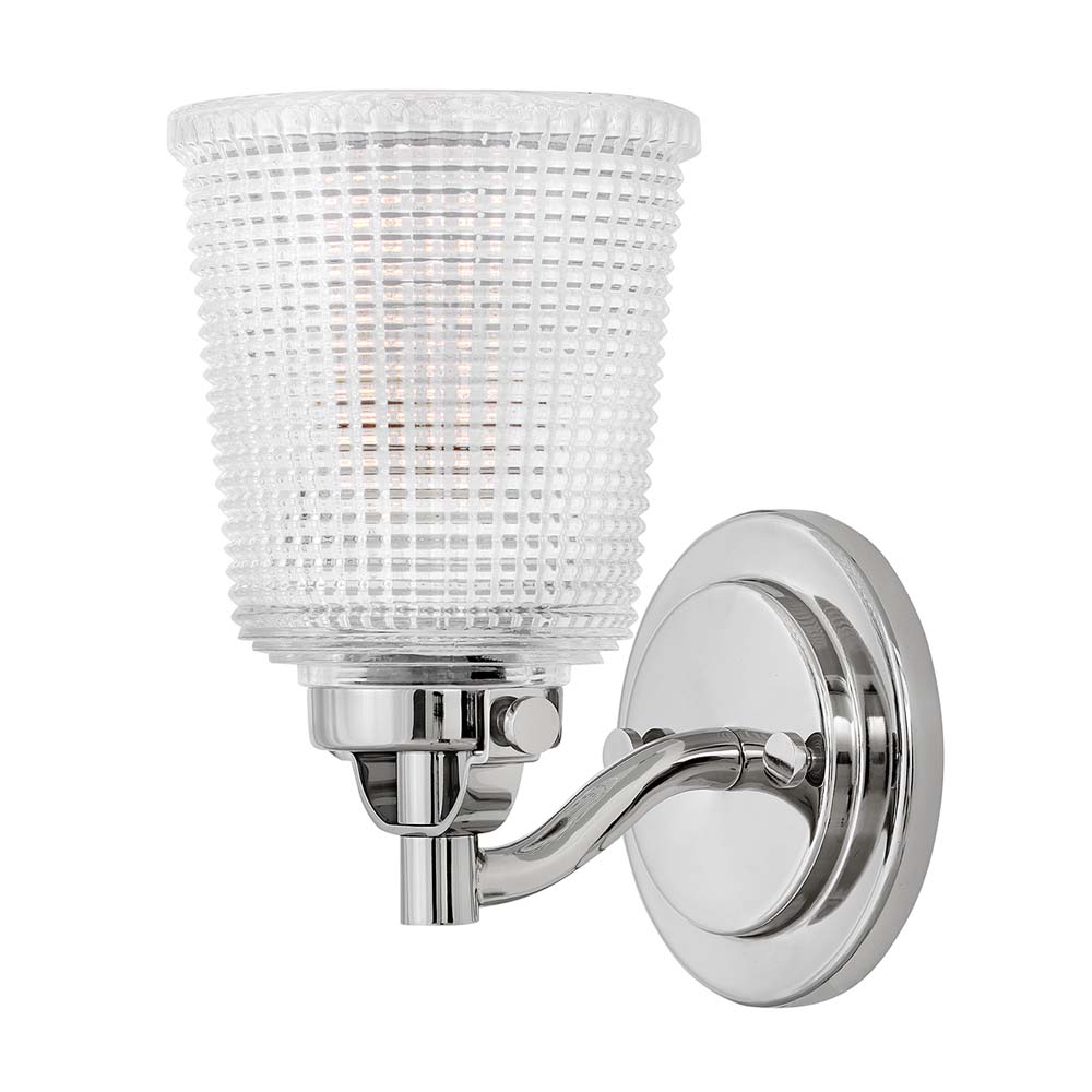 LED Wandleuchte, Chrom poliert, Opalglas, H 22,5 cm von etc-shop