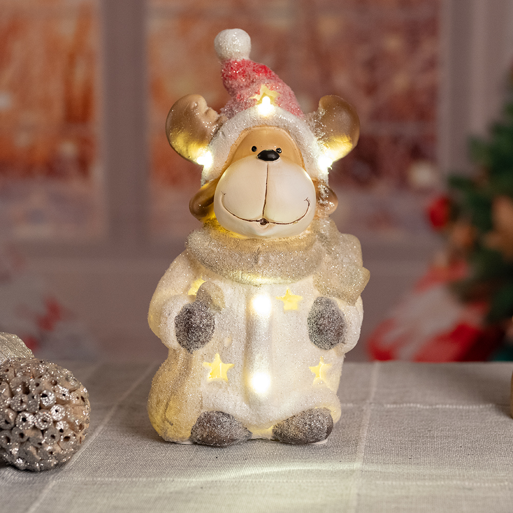 LED Weihnachts Rentier, Dekoleuchte, Höhe 19 cm von etc-shop