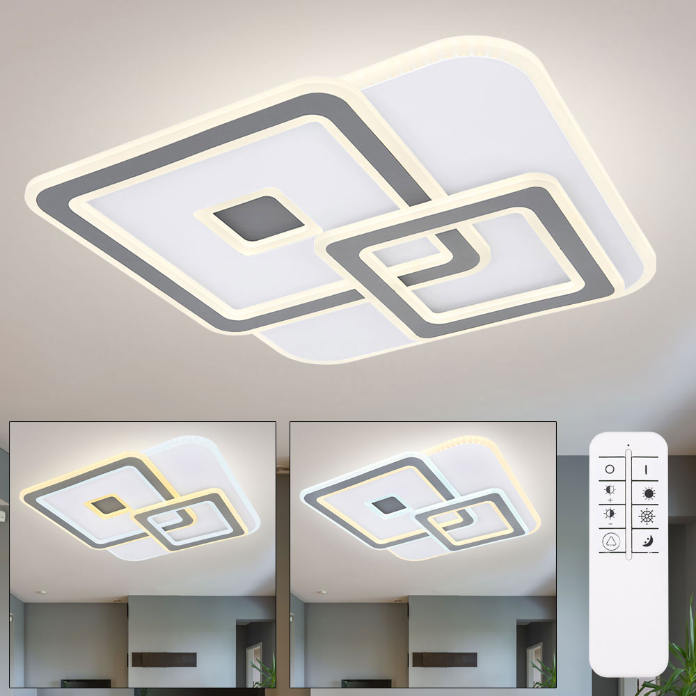 Smart LED Deckenleuchte, Fernbedienung, App-Steuerung, L 50 cm von etc-shop