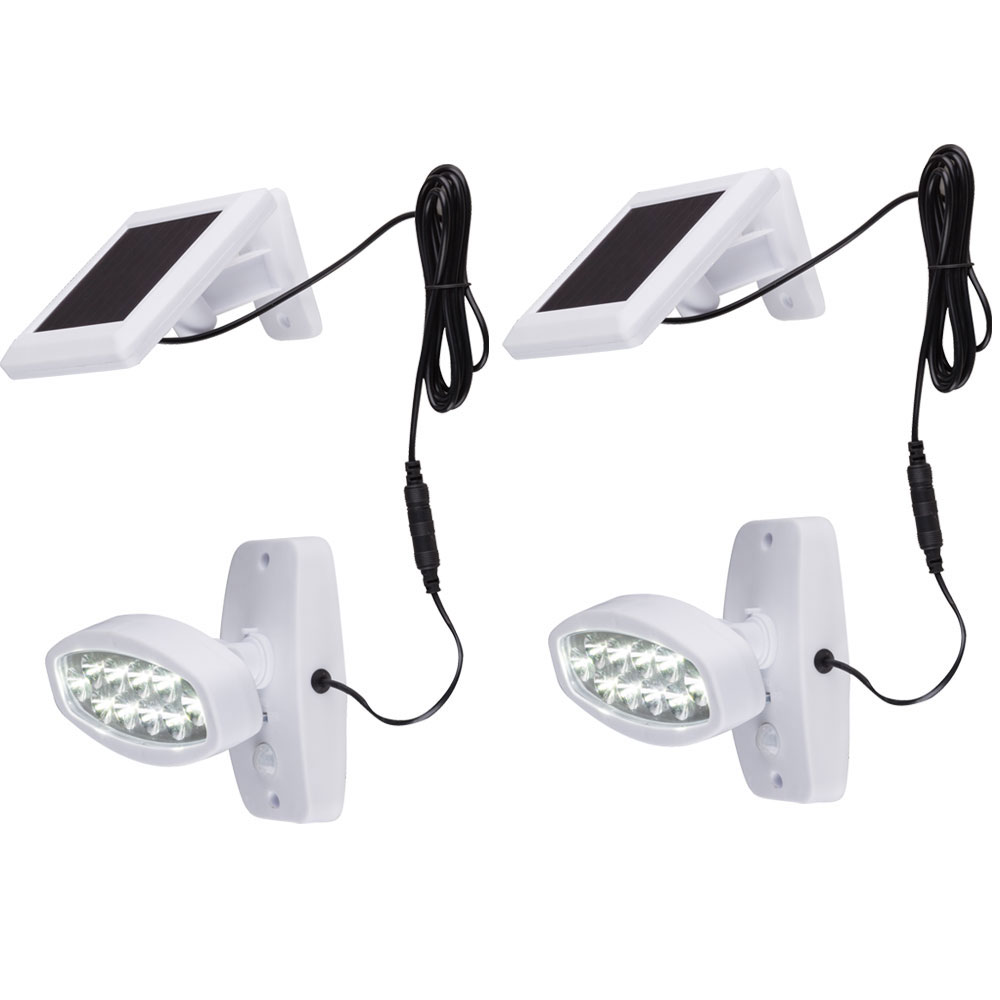 Zwei praktische LED Wandleuchte mit Bewegungsmelder von etc-shop