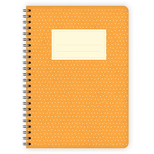 etmamu 517 Notizblock Pünktchen Orange A5, 60 Blatt Punktraster von etmamu