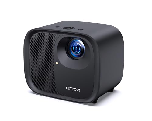 ETOE E3 Pro Beamer, 1080P Full HD Projektor mit Autofokus und Trapezkorrektur, Unterstützt 4K, 600 ANSI Lumen, Heimkino mit Android TV 11.0, Netflix-Zertifiziert, 2x10W Lautsprecher, Dolby Audio von etoe