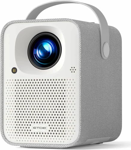 ETOE Seal Beamer 4K Full HD Mini Projektor mit Autofokus und Trapezkorrektur, 500 ANSI Lumen 150Zoll, Tragbarer Outdoor Heimkino mit Google TV, Netflix-Zertifiziert, 5G WiFi und Bluetooth smart beamer von etoe