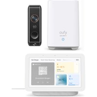 eufy Video Doorbell Dual + HomeBase 2 + Google Nest Hub von eufy, Google Nest