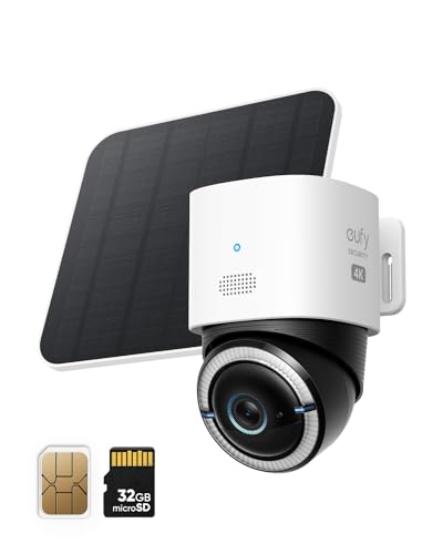 eufy 4G LTE Überwachungskamera mit WLAN, 4K UHD Schwenk-Neige-Funktion, Kabellos, Solarbetrieben mit Solarpanel, KI-basierte Personen-/Fahrzeugverfolgung, inklusive SIM-Karte eufy 4G LTE Überwachungskamera mit WLAN, 4K UHD Schwenk-Neige-Funktion, Kabellos, Solarbetrieben mit Solarpanel, KI-basierte Personen-/Fahrzeugverfolgung, inklusive SIM-Karte von eufy Security