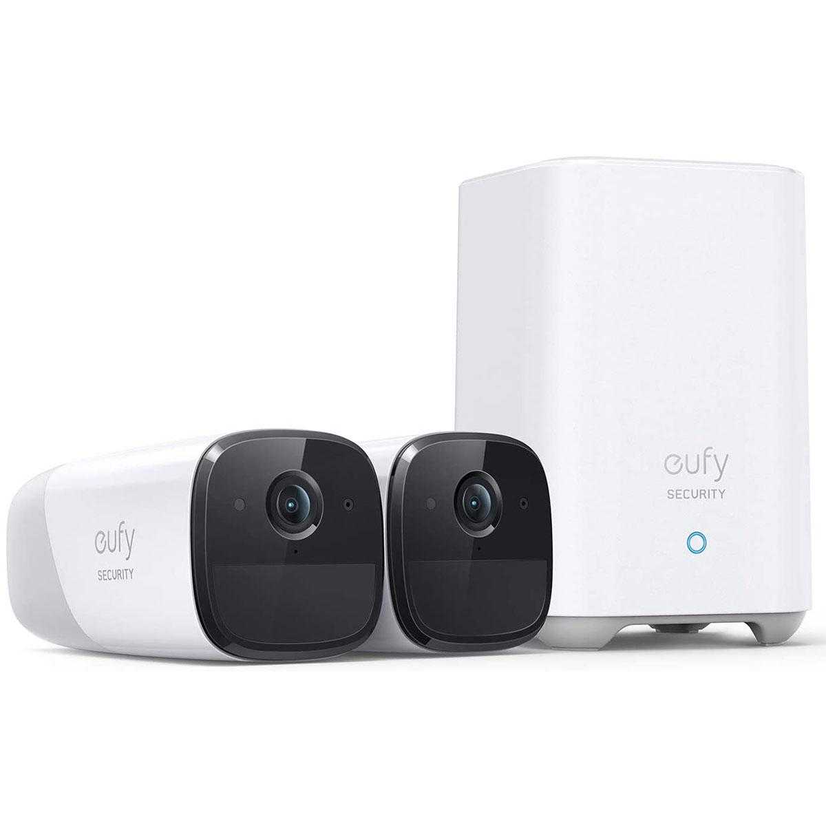 eufyCam 2 Pro kabellose Kamera 2er Set (2K HD Nachtsicht 365 Tage Akku Kompatibel mit Homekit) von eufy