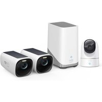 eufyCam 3 Starter Set 2+1 - 2er-Kameraset mit HomeBase 3 + gratis Solo IndoorCam Pan & Tilt - 2K von eufy