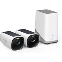 eufyCam 3 Starter Set 2+1 - 2er-Kameraset mit HomeBase 3 - weiß von eufy