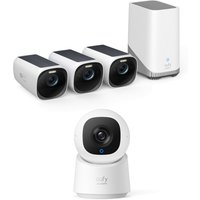 eufyCam 3 Starter Set 3+1 - 3er-Kameraset mit HomeBase 3 + Indoor Cam C220 von eufy