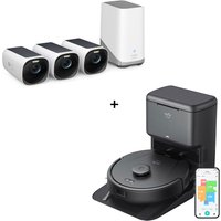 eufyCam 3 Starter Set 3+1 - 3er-Kameraset mit HomeBase 3 + eufy Clean L60 Hybrid SES eufyCam 3 Starter Set 3+1 - 3er-Kameraset mit HomeBase 3 + eufy Clean L60 Hybrid SES von eufy