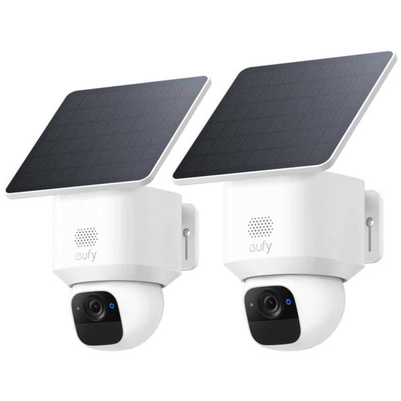 eufyCam Solo E30 2K Schwenk-Neige Außenkamera mit Solarpanel 2er-Pack (Digitaler Zoom KI) von eufy
