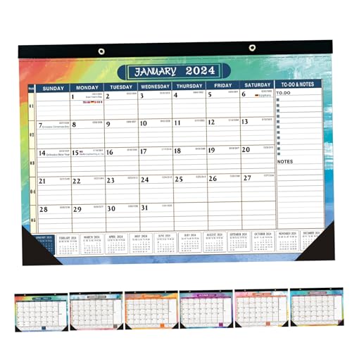 Wandkalender 2023-24 Juli 2023 bis Dezember 2024 Countdown Hanging Calender Planung Highlight Feiertagskalender 2023 für Home Office Kühlschrank 1 Wandkalender von eurNhrN