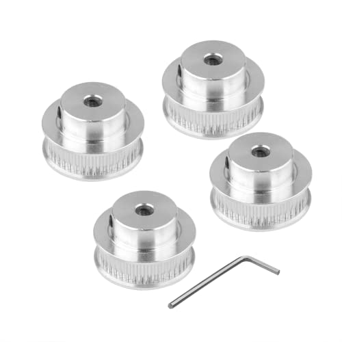 Euroharry 4 Stück GT2 Zahnriemenscheibe 40 Zähne 5mm Bohrung P40-GT2-6-BF GT2 Riemenscheibe Synchronrad GT2 Timing Pulley für 3D Drucker GT2 Zahnriemen 6mm Breite Gürtel von euroharry