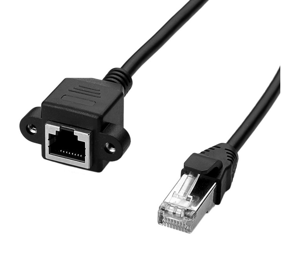 euroharry Cat6 Ethernet Verlängerung Netzwerkkabel Gigabit Lan RJ45 Computer-Kabel, (150 cm) von euroharry