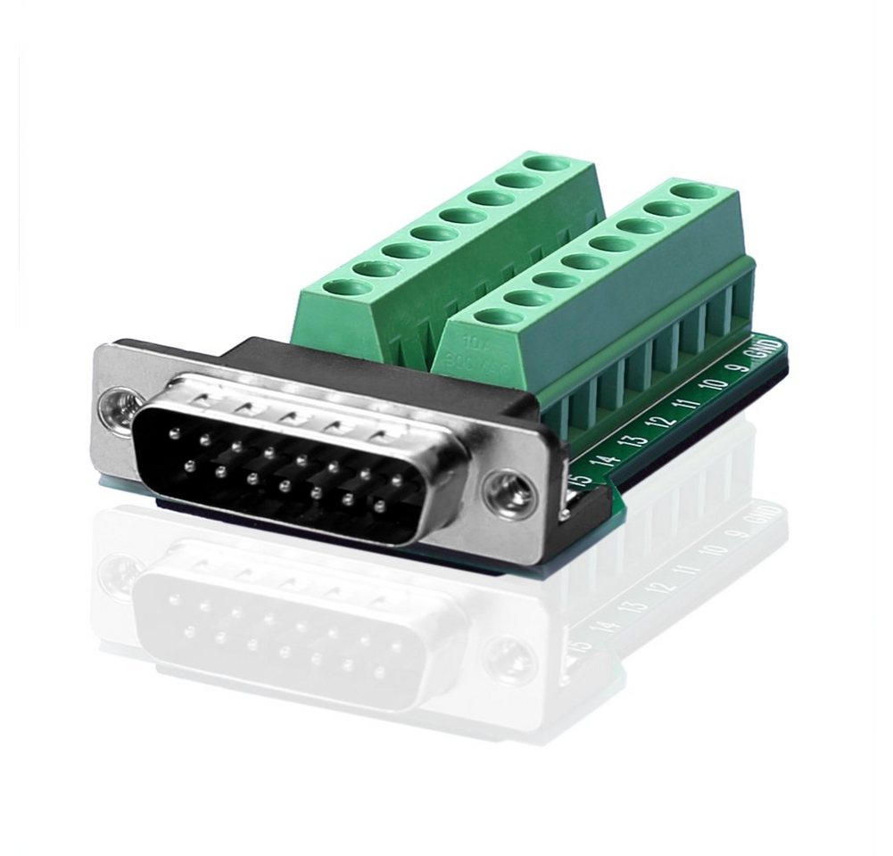 euroharry DB15 bis Terminal Schnittstelle: DB15 15pin männlicher Adapter von euroharry