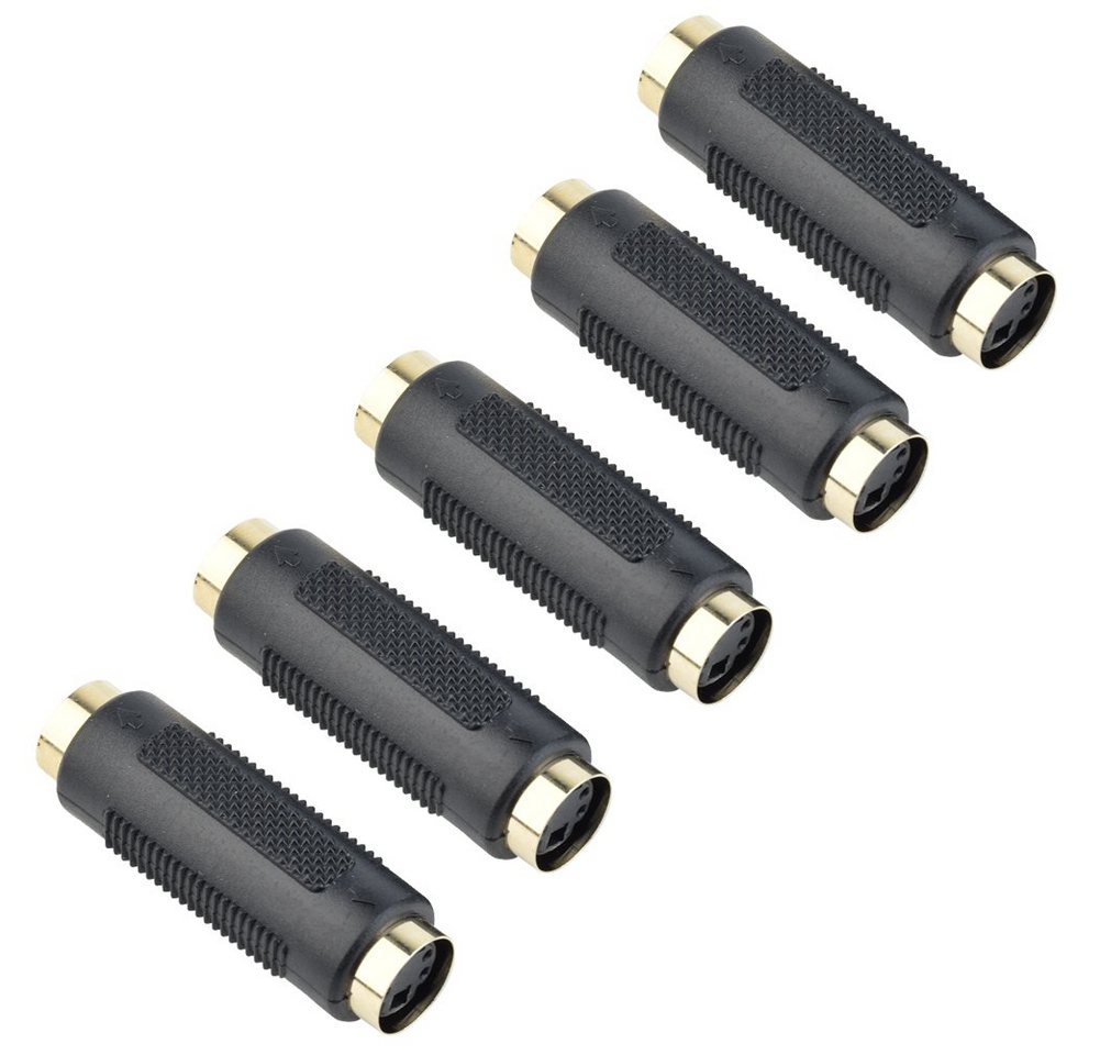 euroharry S-Video Mini Din 4 PIN Composite Koppler Verlängerungsstecker Adapter Audio- & Video-Adapter von euroharry