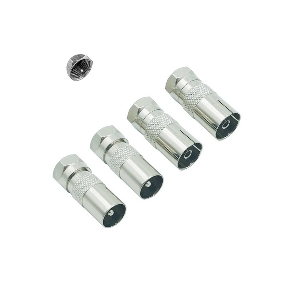 euroharry SAT Antenne Adapter 2 Stück IEC Stecker und Buchse auf F Stecker Adapter euroharry SAT Antenne Adapter 2 Stück IEC Stecker und Buchse auf F Stecker Adapter von euroharry