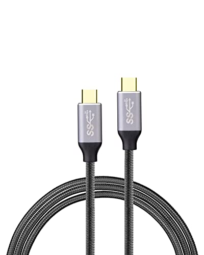 euroharry USB C auf USB C Kabel, 100W PD 5A QC 4.0 Schnellladung, Typ C 3.1 Kabel unterstützt Audio Video 4K*2K 60HZ (2m) von euroharry